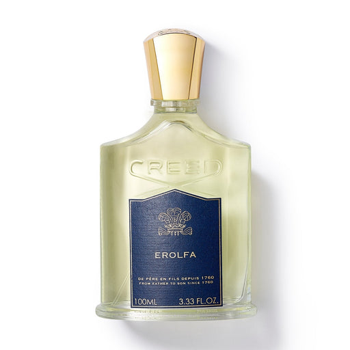 Frasco de Creed Erolfa Eau de Parfum 100 ml, diseño elegante inspirado en el océano